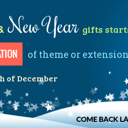 Joomla news: Christmas and New Year Enjoy the month of gifts from OrdaSoft