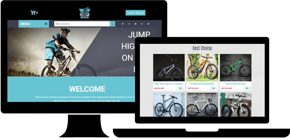 ordasoft Joomla News: Bicycle Website Template