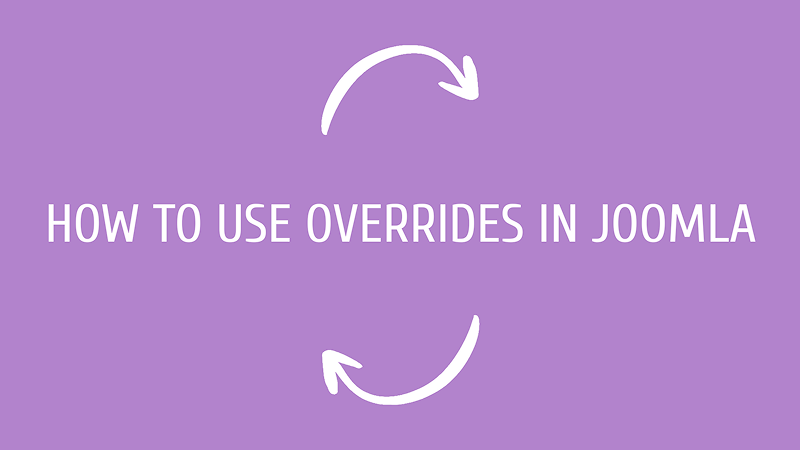 Joomla News: Joomla Overrides