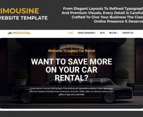 Joomla News: Luxury Car Rental - Limousine Website Template