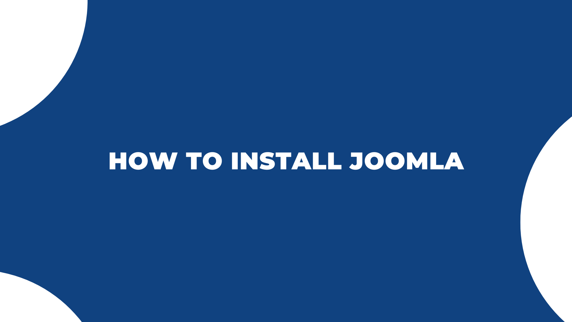 Joomla News: How To Install Joomla