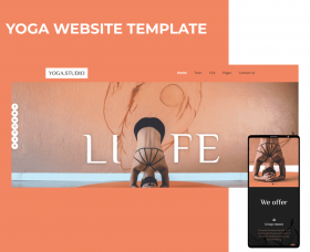Joomla news: Yoga Website Template