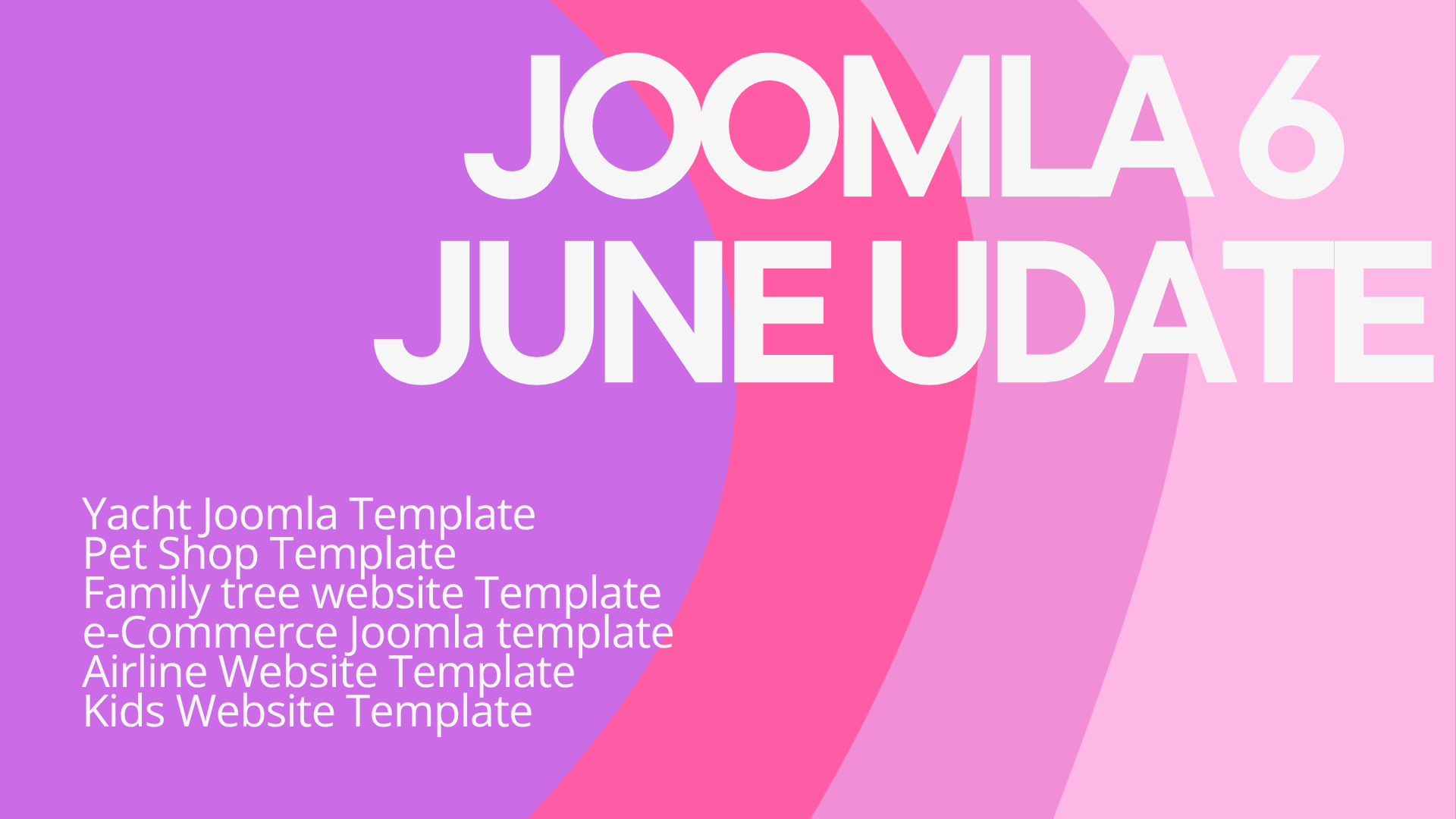 Joomla News: Joomla 6 Templates June Update