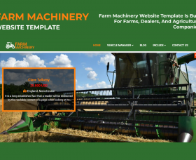 Joomla News: Farm Machinery Website Template