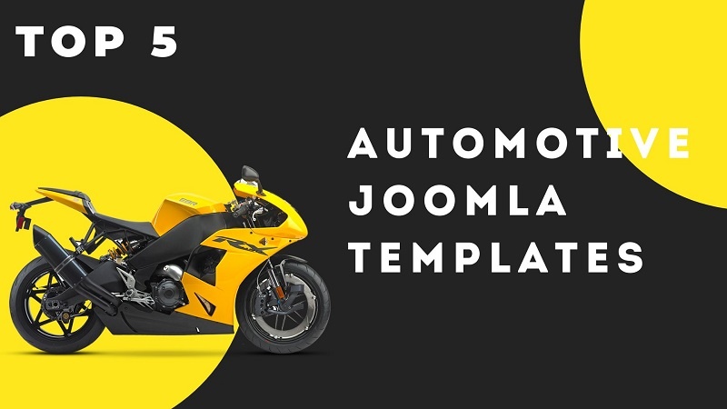 Joomla News: 5 Modern Automotive Website Templates