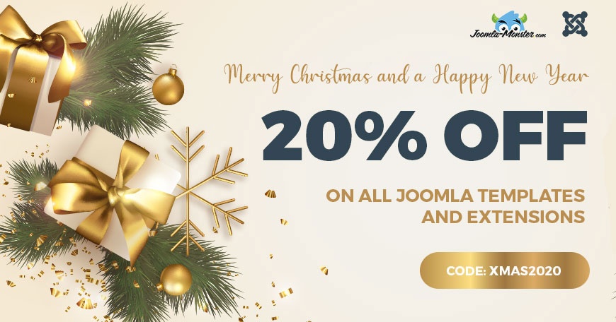 Joomla News: Christmas SALE - Joomla templates and extensions 20% OFF