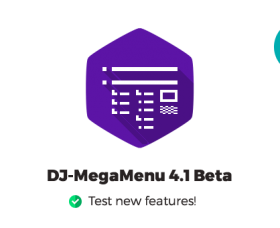 Joomla news: DJ-MegaMenu version 4.1 Beta is ready for your tests!