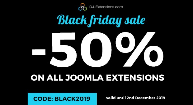 Joomla-Monster Joomla News: Black Friday Sale - Joomla extensions 50% OFF