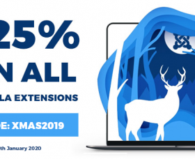 Joomla news: Christmas 2019 sale on Joomla extensions
