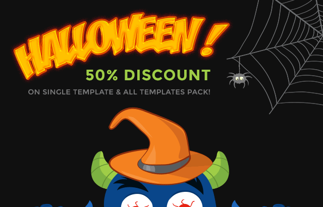 Joomla-Monster Joomla News: Halloween discount! Save 50% on any template from our collection!