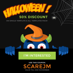 Joomla news: Halloween discount! Save 50% on any template from our collection!