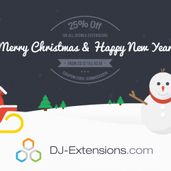 Joomla news: New Year 25% Discount from DJ-Extensions!