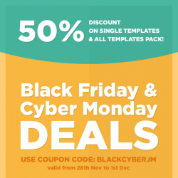 Joomla news: Black Friday & Cyber Monday deals by Joomla-Monster