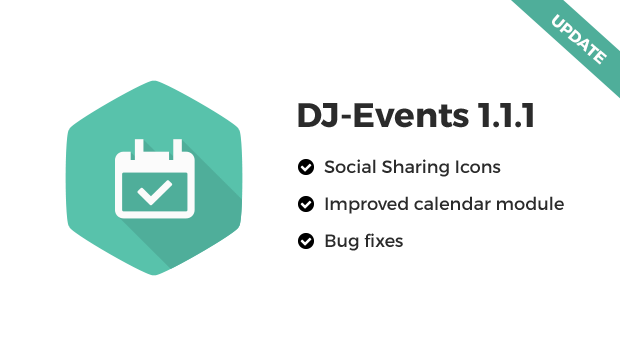 Joomla-Monster Joomla News: DJ-Events with the improved calendar module and Social Sharing icons
