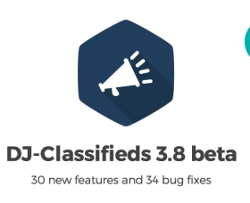 Joomla news:  BETA Release DJ-Classifieds 3.8