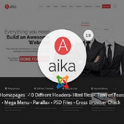 Joomla news: Aaika - Responsive Multipurpose Joomla Template