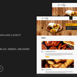 Joomla news: JV - Cooking Joomla Template