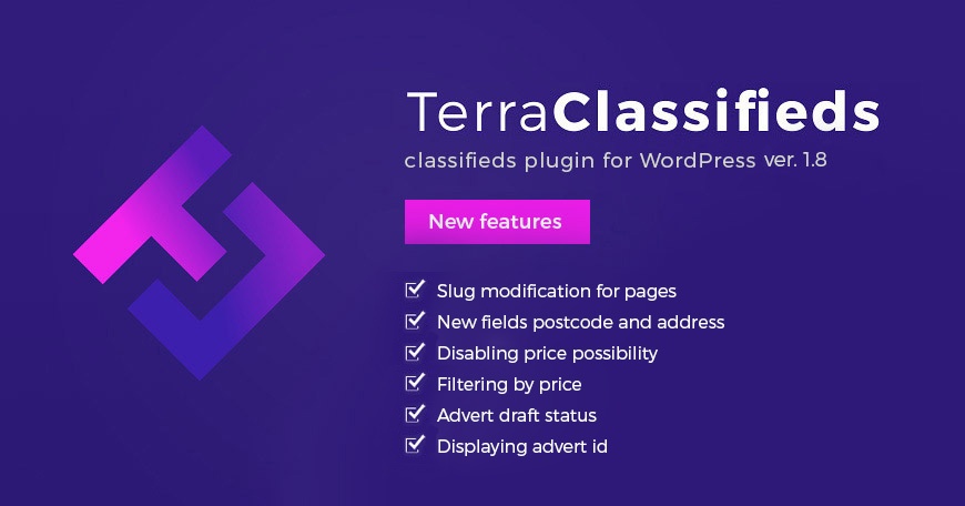 WordPress News: TerraClassifieds WordPress plugin 1.8 Update