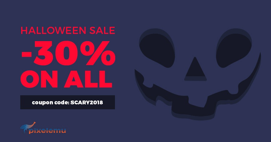 PixelEmu Wordpress News: Ready for a frightful Halloween 2018 WordPress theme discount? Save -30% on all!