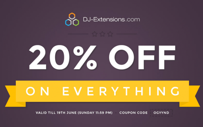 DJ-Extensions Joomla News: 20% discount on everything