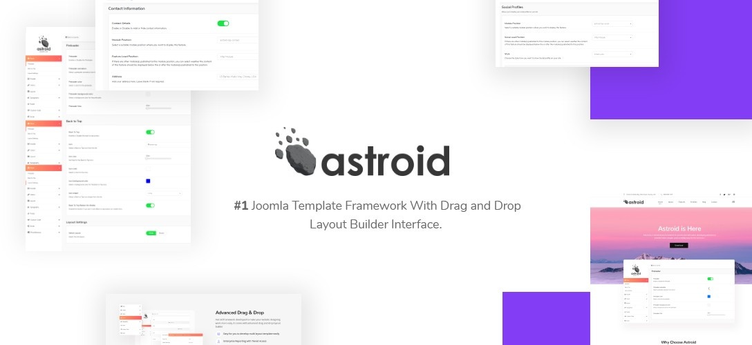 Joomla News: Astroid Framework - New Way of Looking up to Joomla!