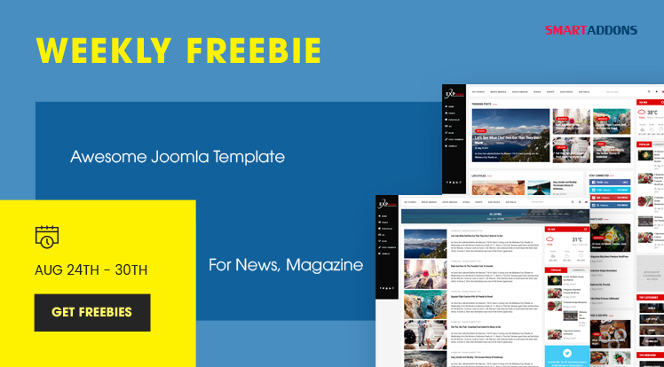 SmartAddons Joomla News: SmartAddons Weekly Freebie #1: Get Sj ExpNews Template Package For Free