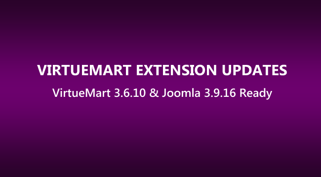 SmartAddons Joomla News: VirtueMart Extensions Updated to Latest VirtueMart 3.6.10 & Joomla 3.9.16