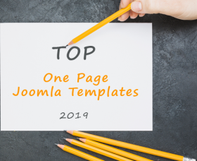 Joomla news: Top One Page Joomla Templates in 2019