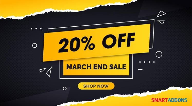 SmartAddons Joomla News: March End Sale: Save 20% Off All Products & Memberships