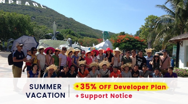 Joomla News: Vacation Announcement: 35% OFF on Developer Plan