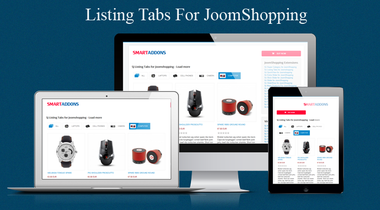 SmartAddons Joomla News: Build Listing Tabs for JoomShopping
