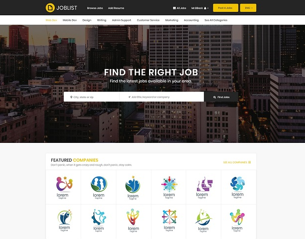 SmartAddons Joomla News: [PREVIEW] Sj JobList - Professional Joomla Job Board Template