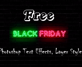 Joomla news: Free Photoshop Text Effects, Layer Styles for Black Friday