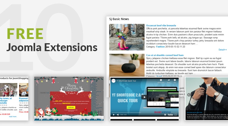 SmartAddons Joomla News: Top 10 Free Joomla Extensions, Modules in 2021 