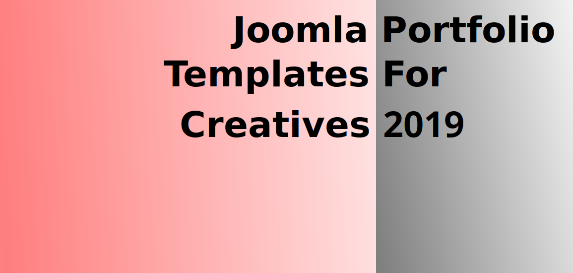 Joomla News: Joomla Portfolio Templates For Creatives 2019