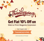 Magento news: Get Flat 10% Off on Web to Print Magento Extension