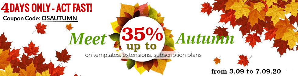 Marina Joomla News: Meet Autumn with OrdaSoft sale !