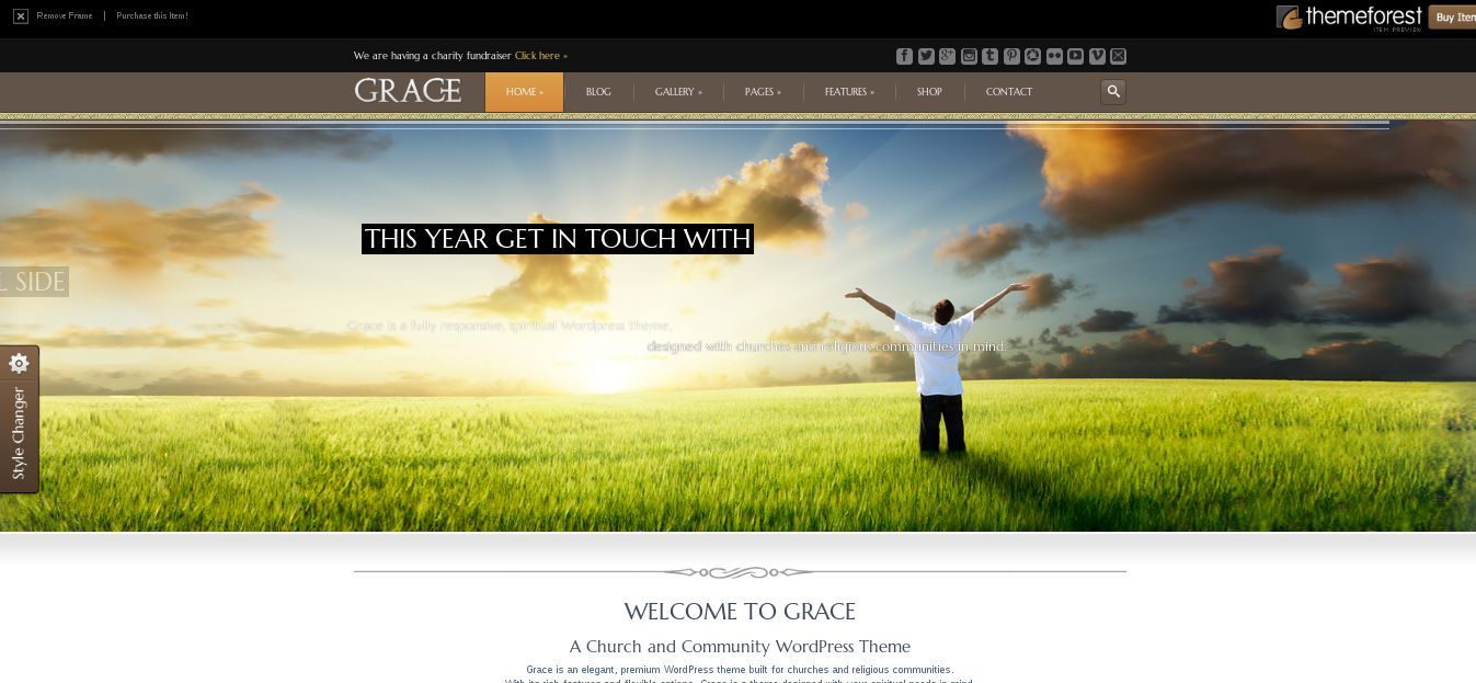 Grace - elegant religious theme