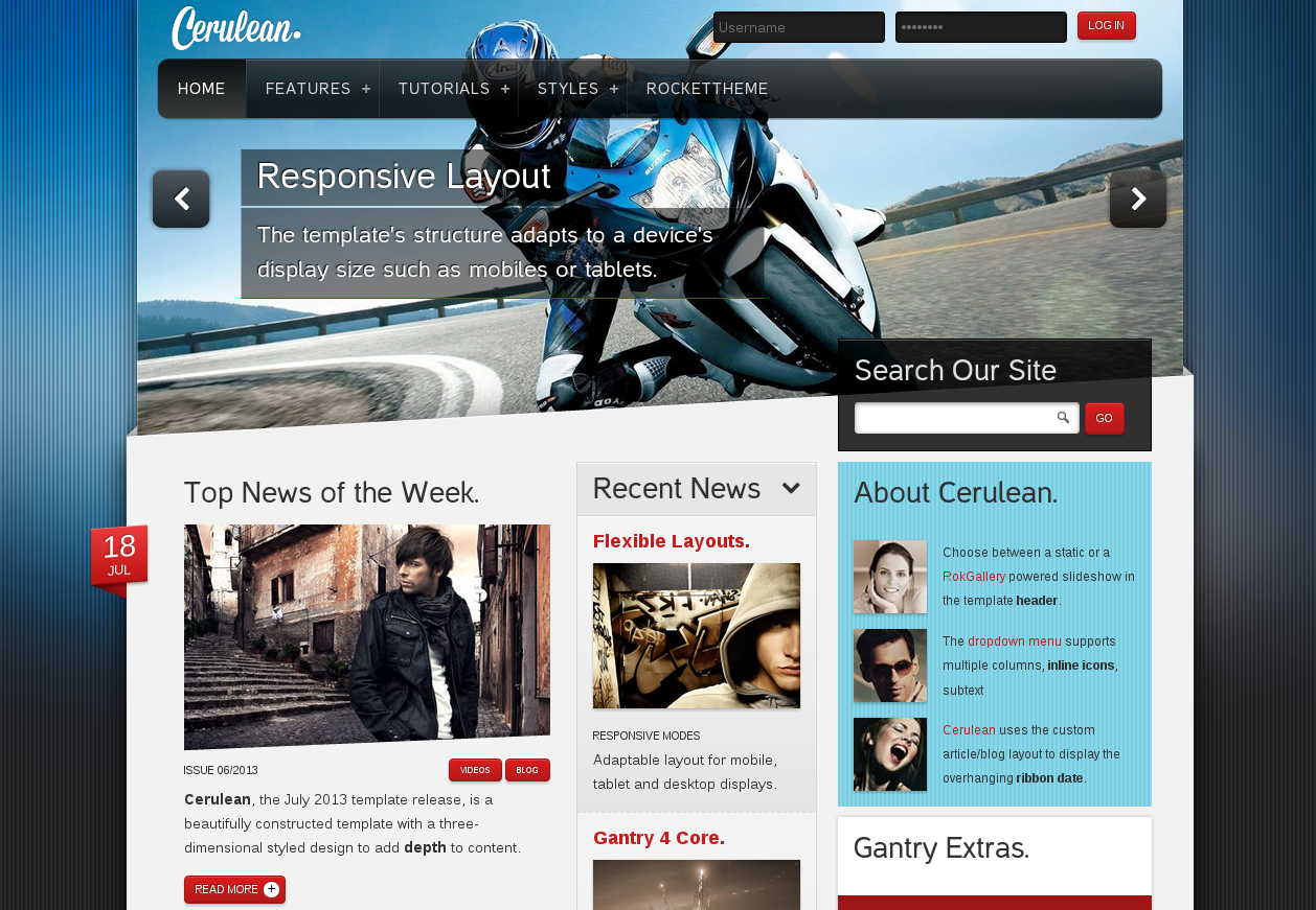 Cerulean WordPress Theme