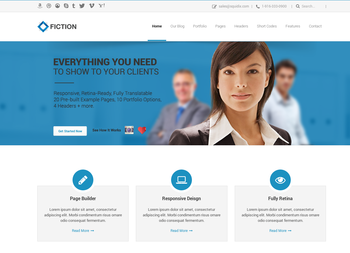 Fiction WordPress Theme