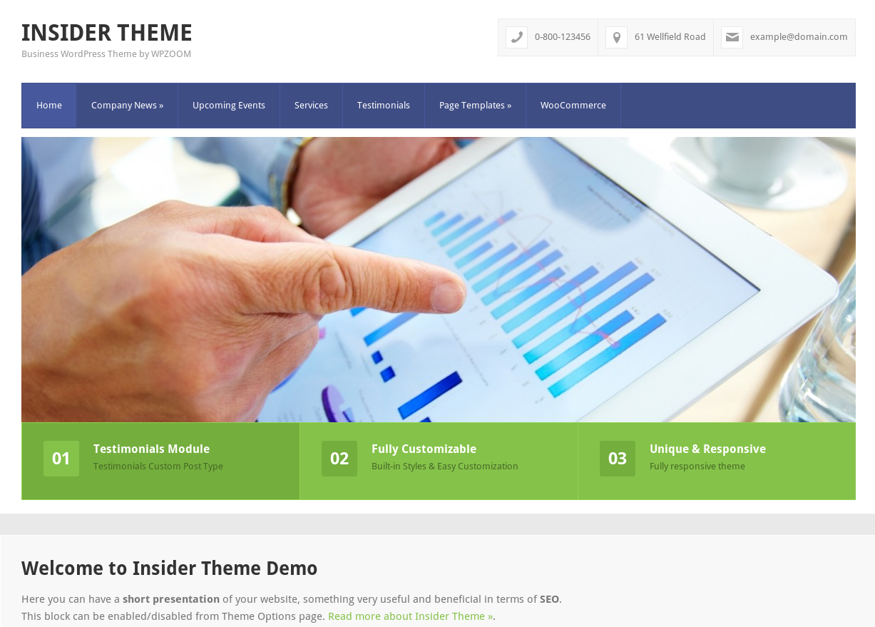 Insider Wordpress Business Theme