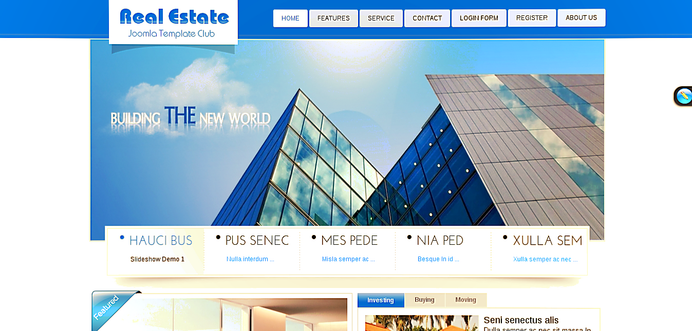 SJ Real Estate template - Free Real Estate Template
