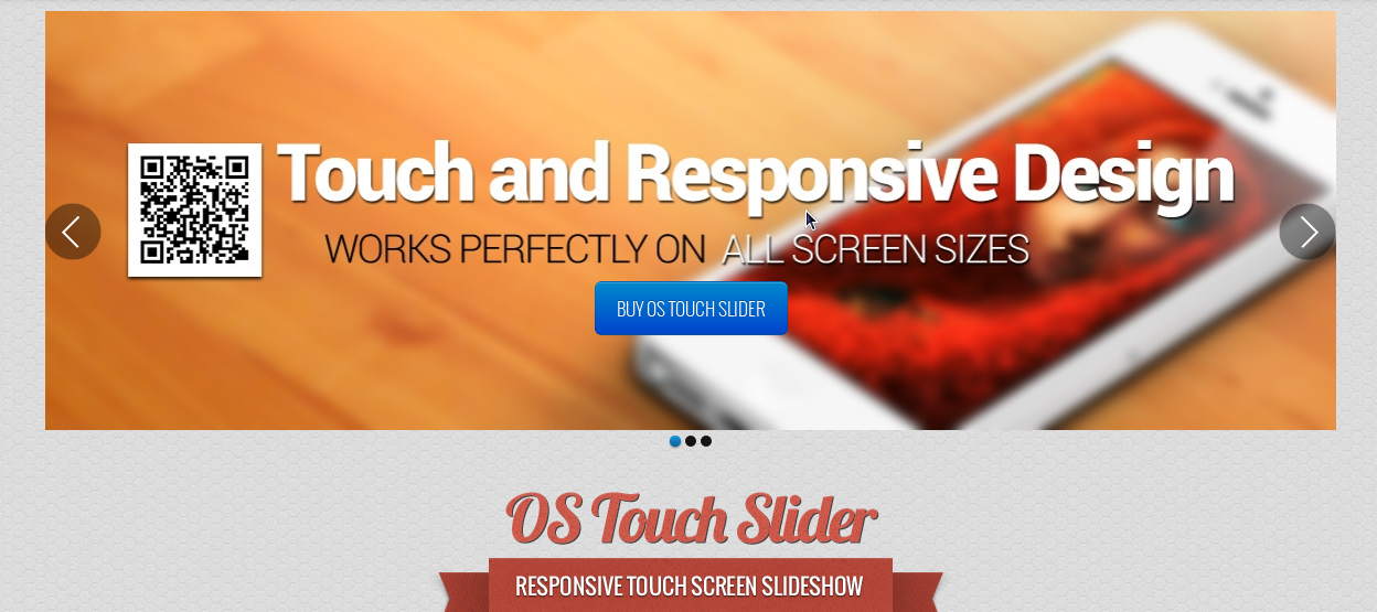 OS Touch Slider - Responsive touch screen slider
