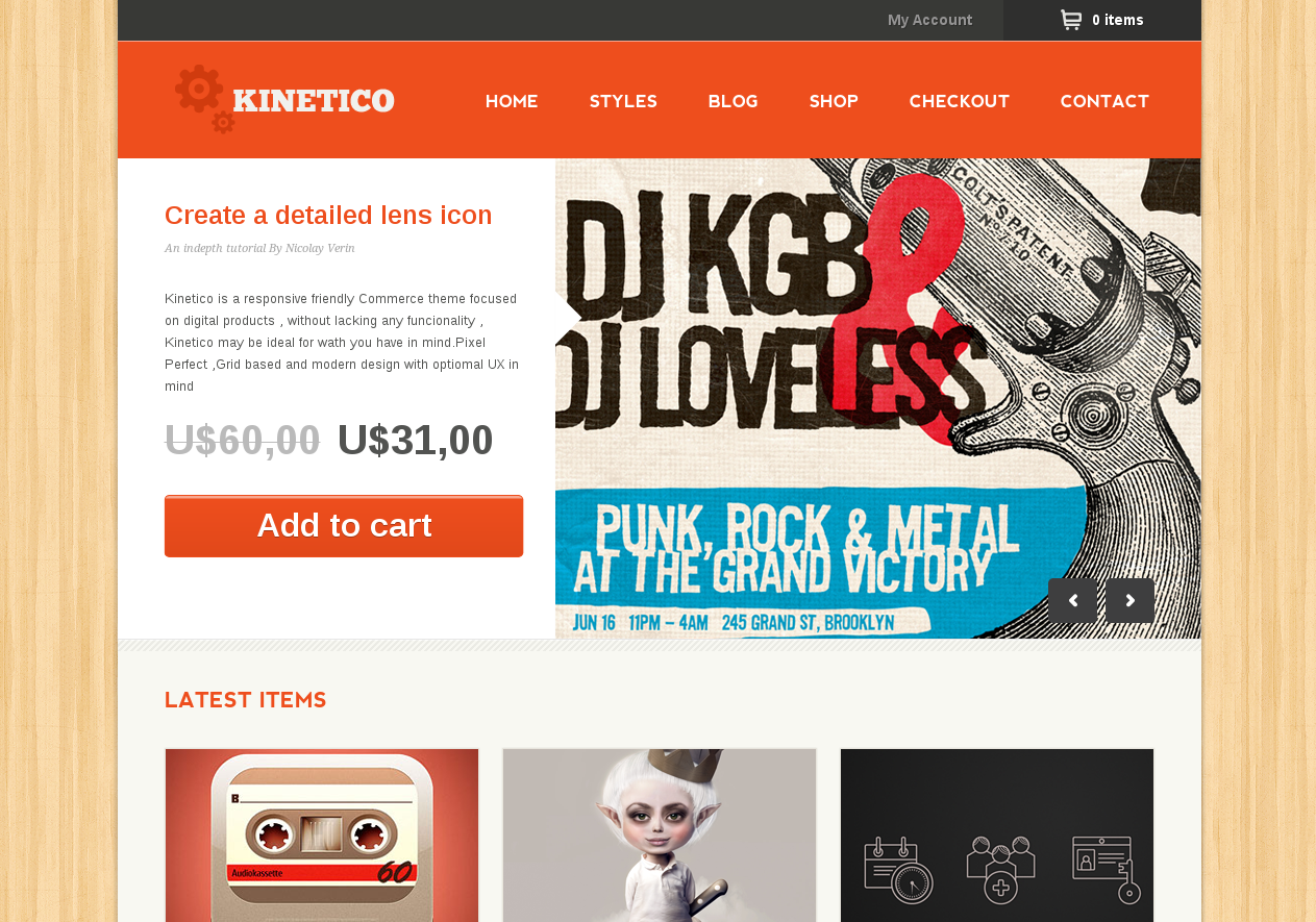 Kinetico - Responsive WordPress E-Commerce