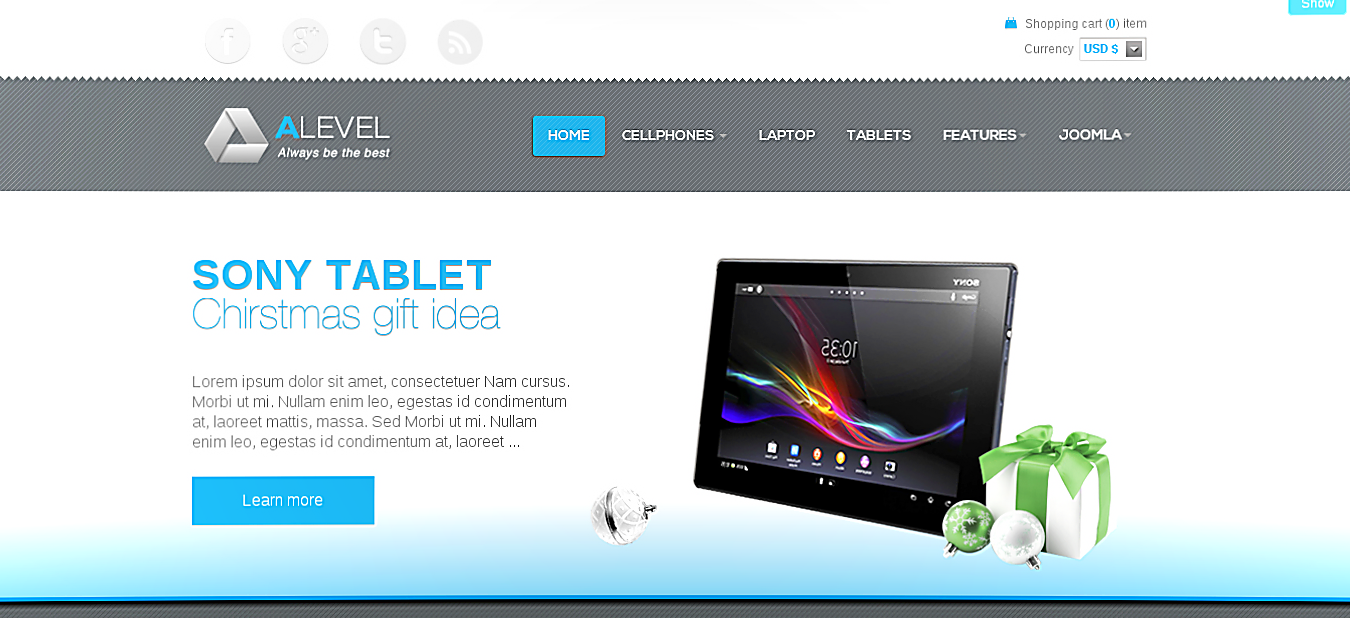 ALEVEL SHOP - JOOMLA VIRTUEMART TEMPLATE