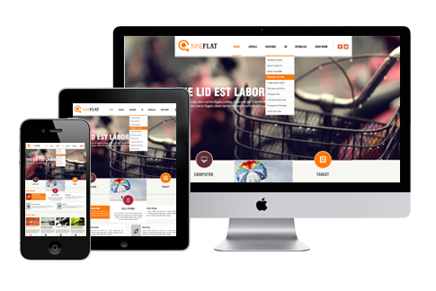 AT Nine Flat - Responsive flat joomla business template