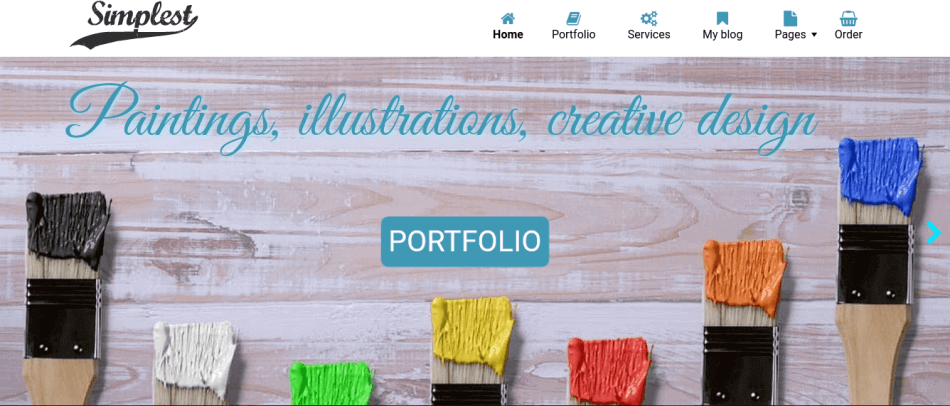 simplest, blog portfolio joomla template