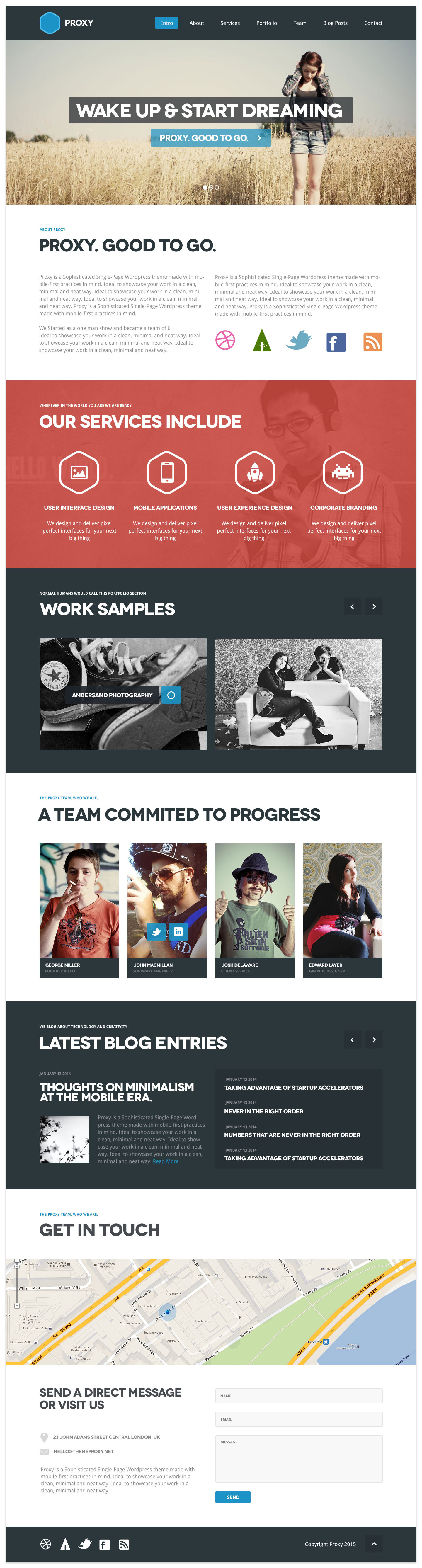 Proxy wordpress portfolio theme