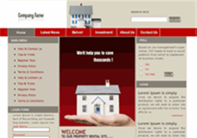 Joomla Template: red_house