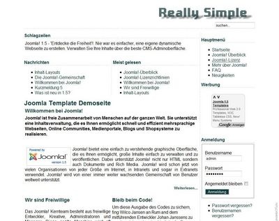 Joomla Template: Really Simple